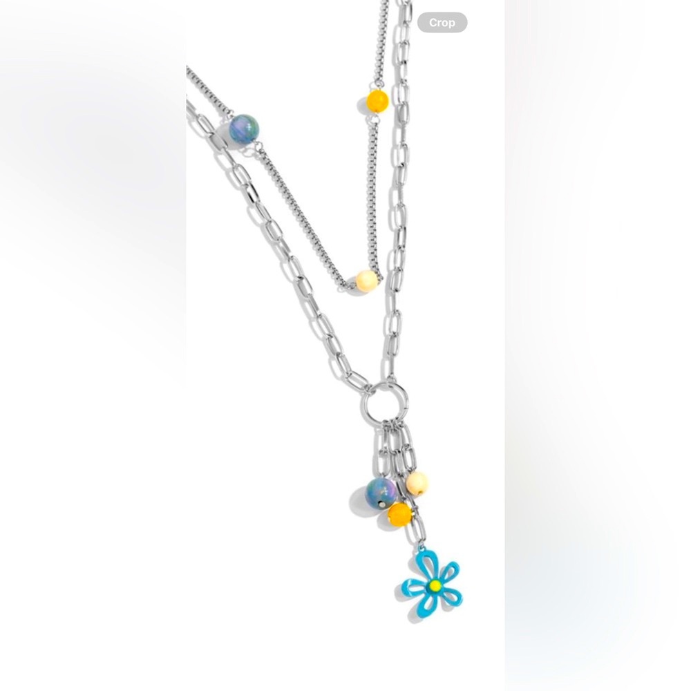 🩵🌀💛 “SEIZE THE SWIRLS” BLUE NECKLACE WITH FREE EARRINGS ~ PAPARAZZI❗️🩵🌀💛